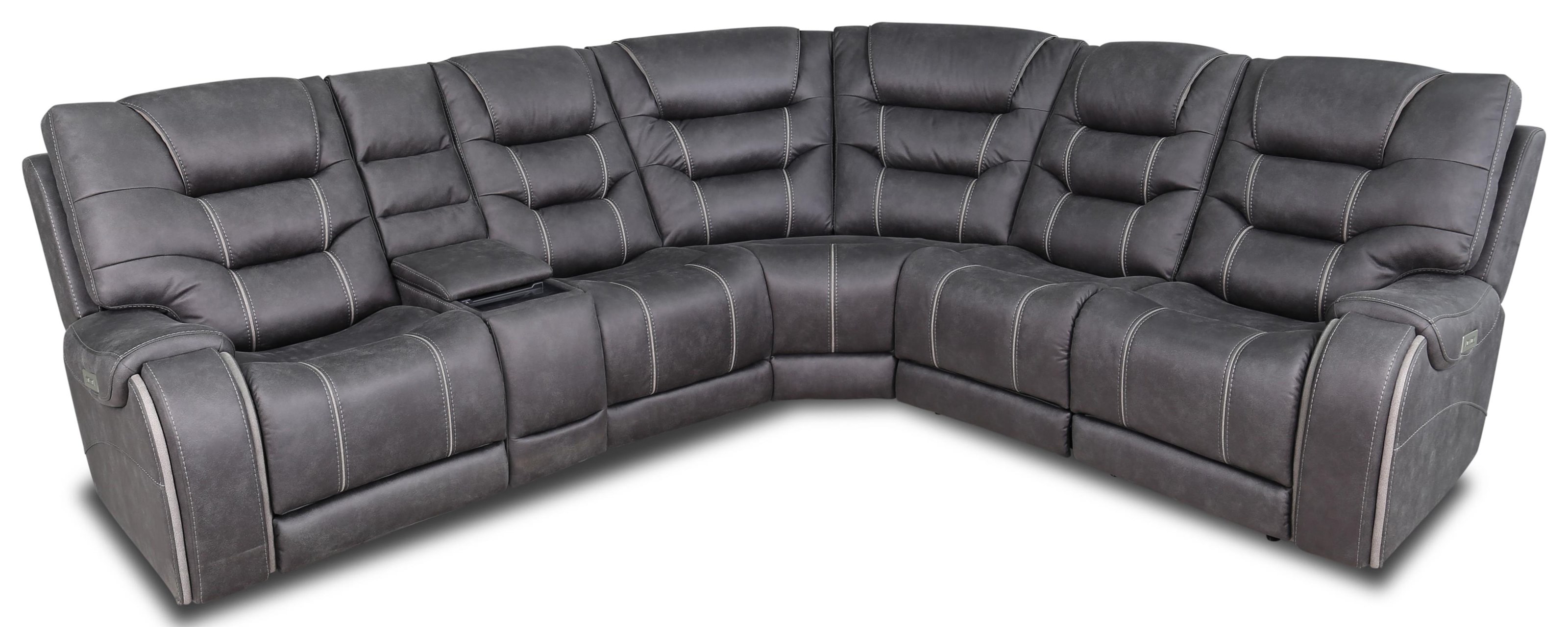 Moto Motion Warehouse M 10898074 6Piece Power Reclining Sectional with